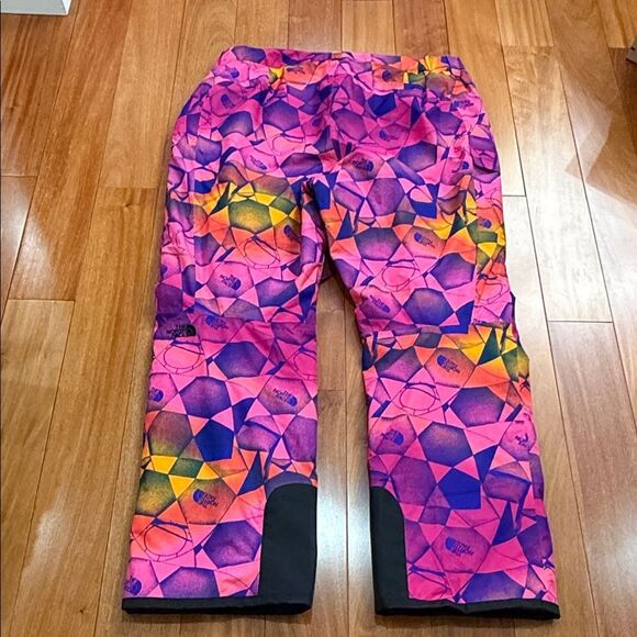 The North Face Women's Dryvent Pants Pink Magenta Insulated Freedom Ski Snow 3XL - Picture 4 of 12